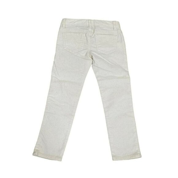 NEW Gap White Shimmer Corduroy Pants - Picture 2 of 5